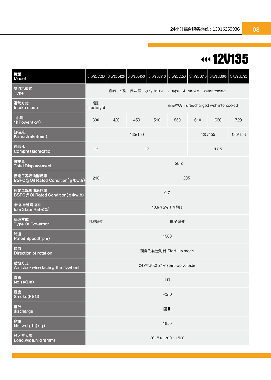 上海12V135发动机