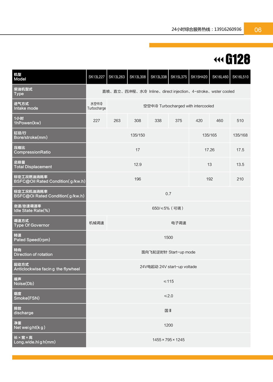 上海上康G128发动机